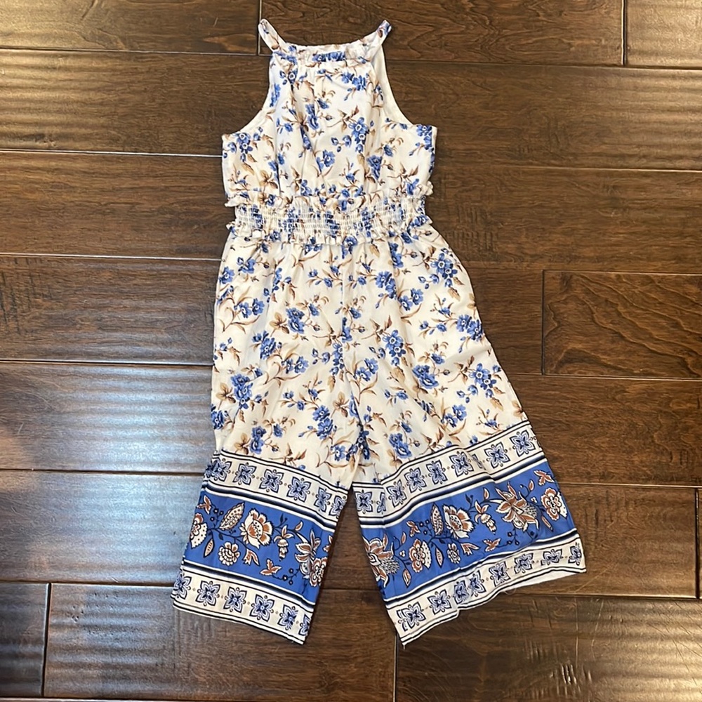 Janie & Jack Floral Jump Suit